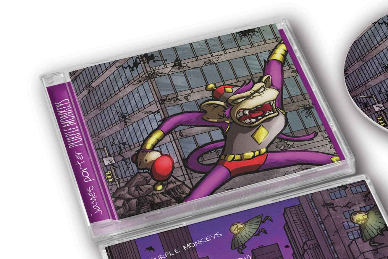 Purple Monkeys - Music CD Packaging - Front